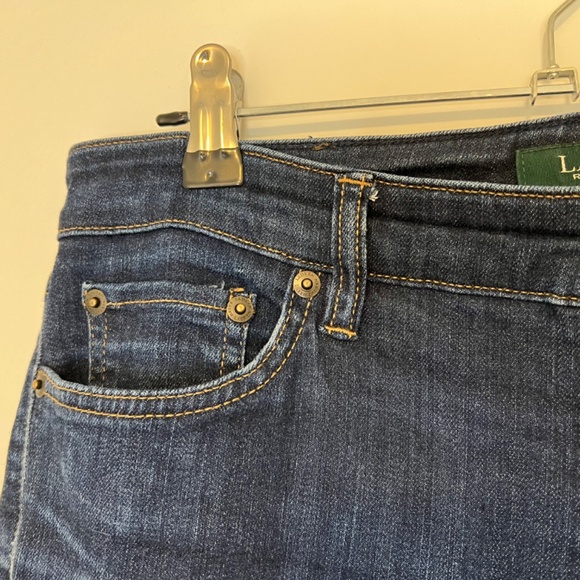 Ralph Lauren Denim Jeans Straight Leg Dark Wash Size 6 Inseam 29 Inch - Picture 6 of 16